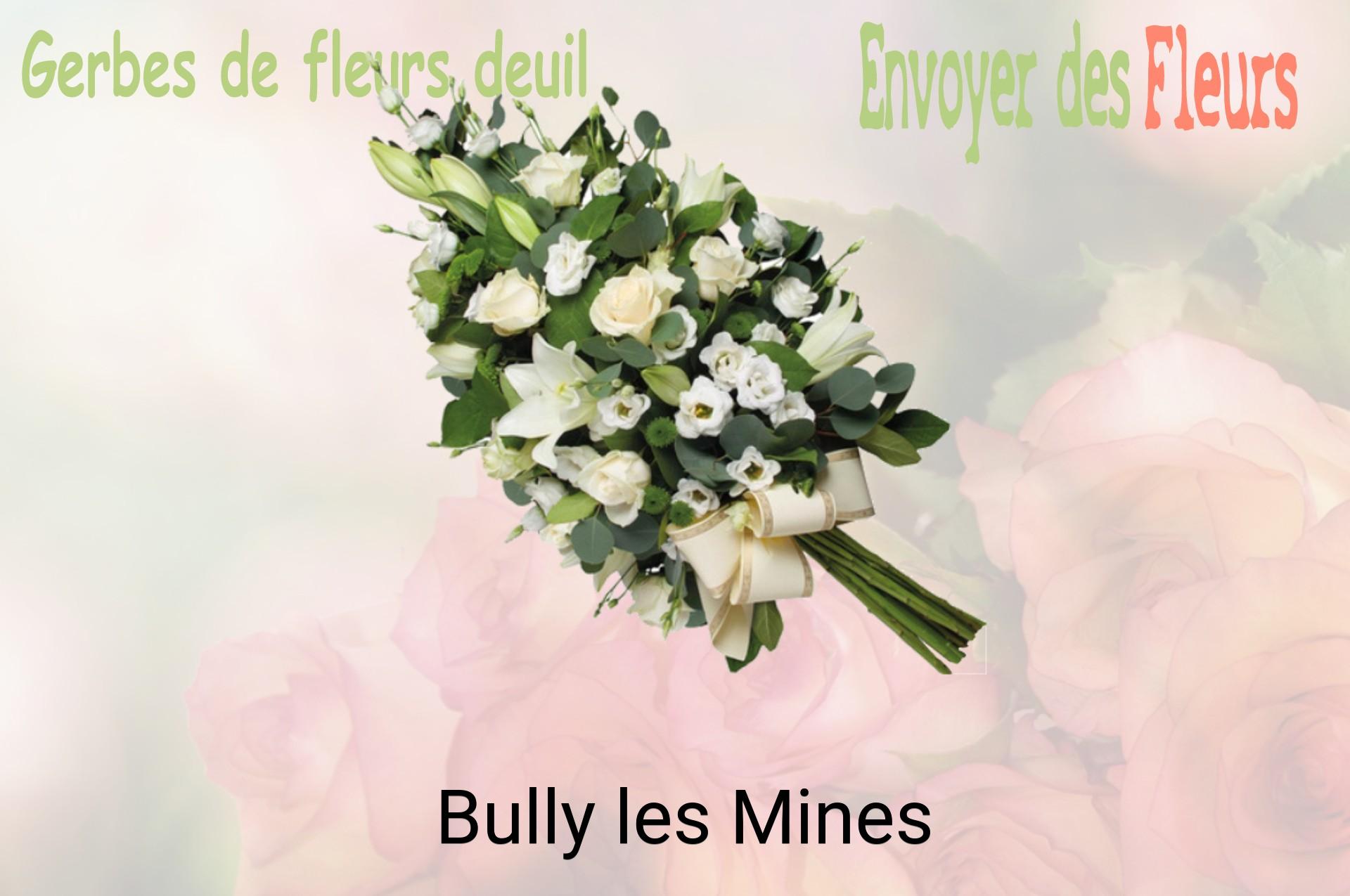 Gerbe de fleurs de deuil livrée à Bully-les-Mines